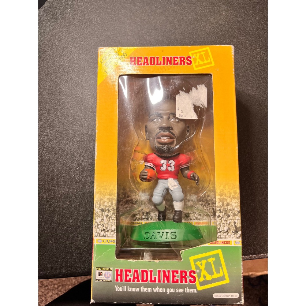 1998 Corinthian Headliners XL Terrell Davis Georgia Bulldogs Limited Edition COA